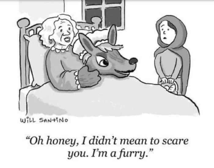 WLL SaniNo Oh honey I didnt mean to scare you Im a furry