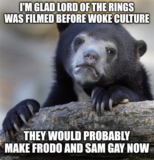 IM LT TA LTS L WAS IIlllll 1111 WIIIE lllllllll IEY Wlllllll PROE lIBlY MAKE FRODO AND SAM GAY NOW