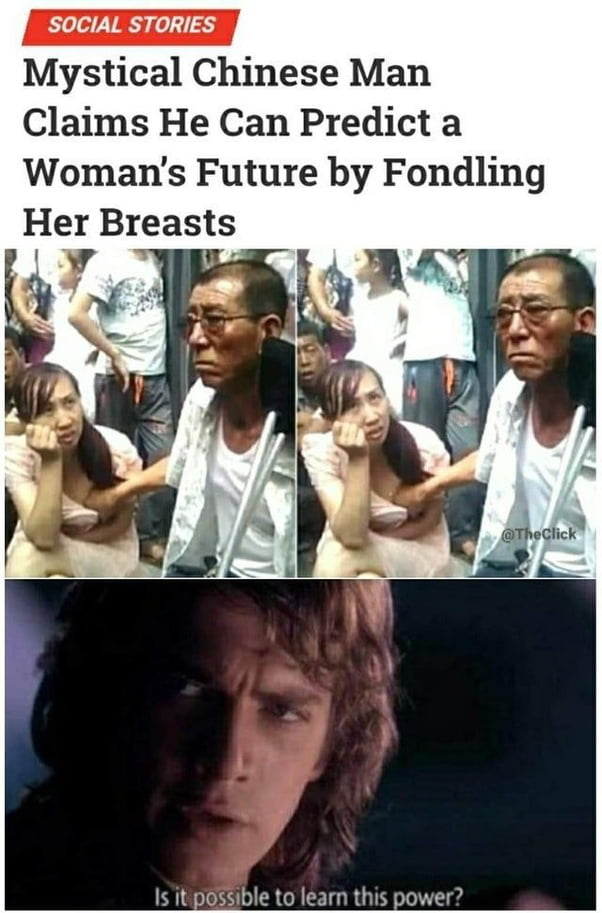 Mystical Chinese Man Claims He Can Predict a Womans Future by Fondling Her Breasts 1sitip learn this power