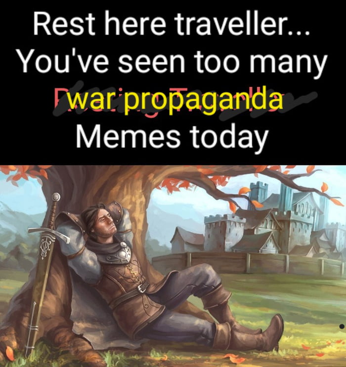 Rest here traveller A TIART T R eTe M 10 Memes today