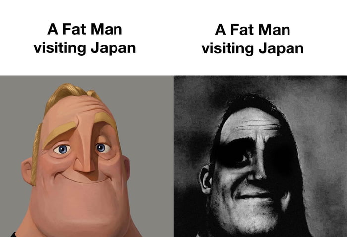 A Fat Man A Fat Man visiting Japan visiting Japan
