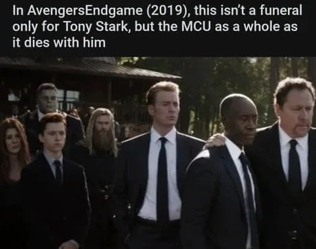 WAL GG LE CY Pl E R G EL R T only for Tony Stark but the MCU as a whole as it dies with him