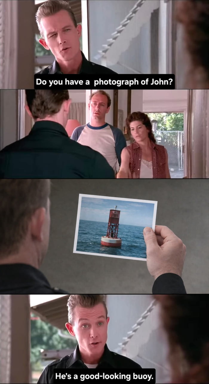 Do you have a photograph of John?

He's a good-looking buoy.