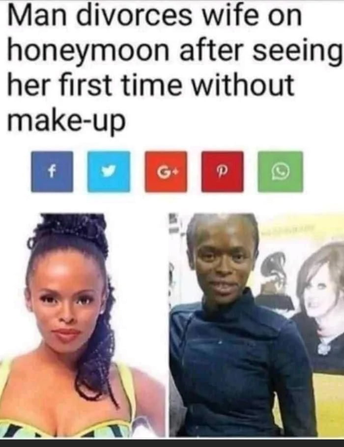 Man divorces wife on honeymoon after seeing her first time without make-up