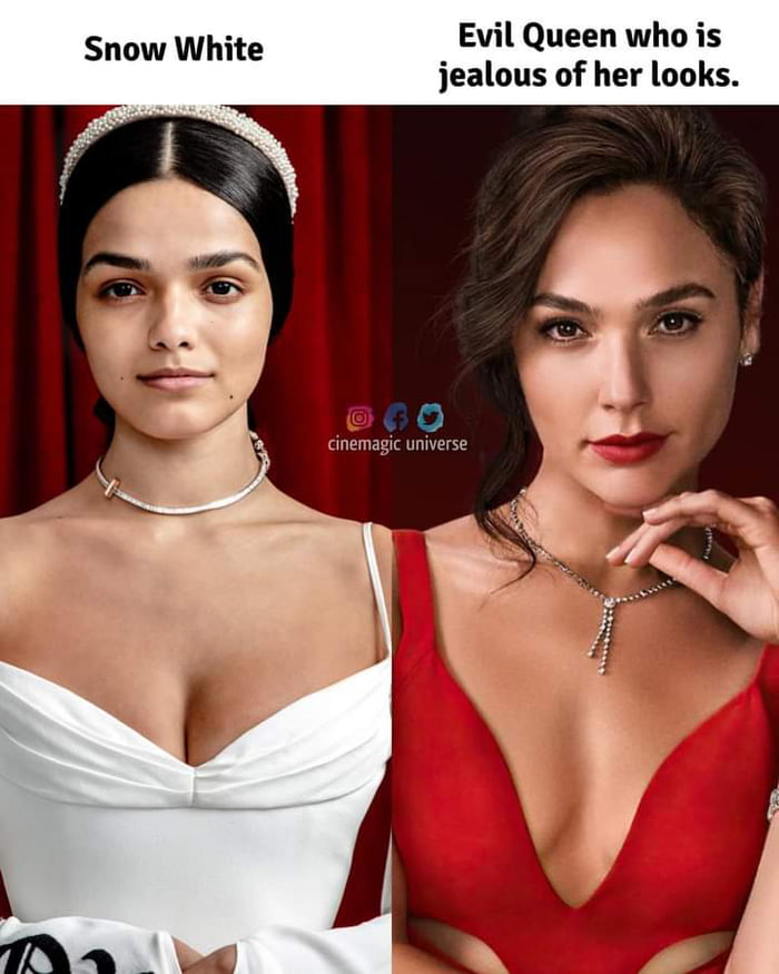 3 Whit Evil Queen who is now Whice jealous of her looks