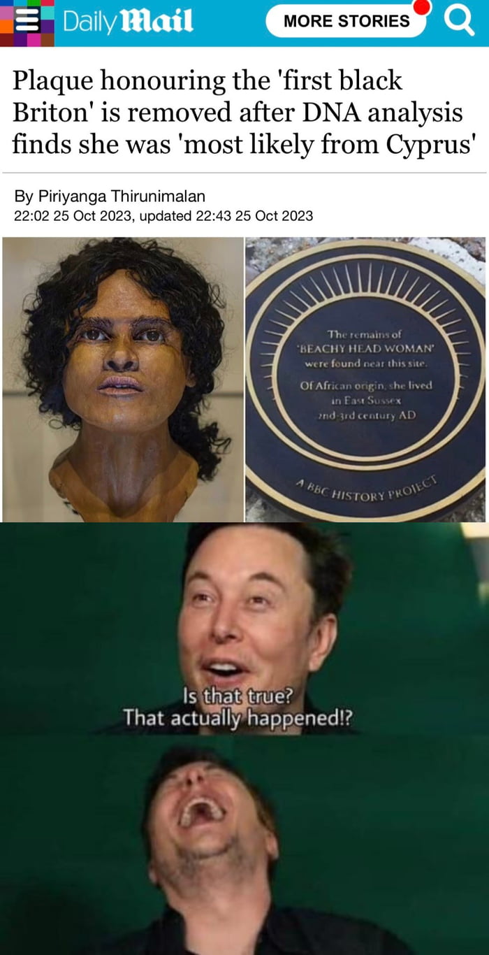 MORE STORIES s removed after DNA analysis finds she was most likely from Cyprus By Piriyanga Thirunimalan 2202 25 Oct 2023 updated 2243 25 Oct 2023 Isithafitrue That actuallyhappened