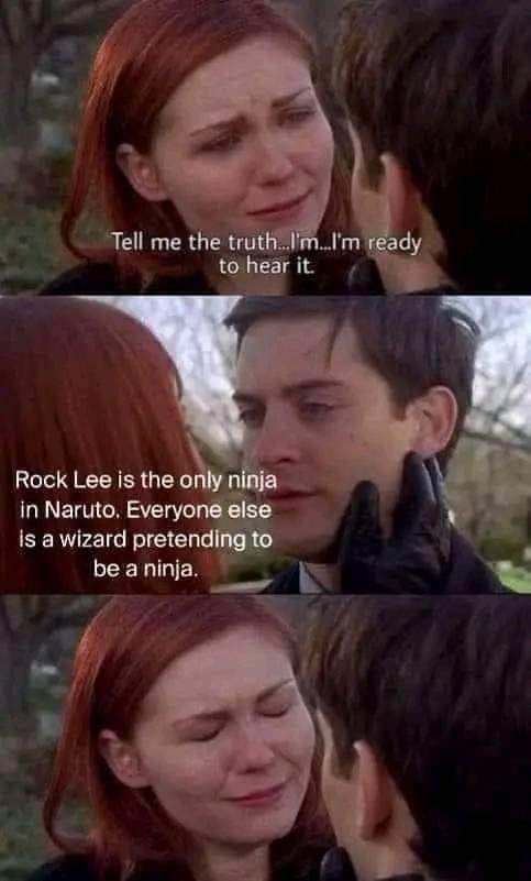 in Naruto Everyone is a wizard pretending to RIS