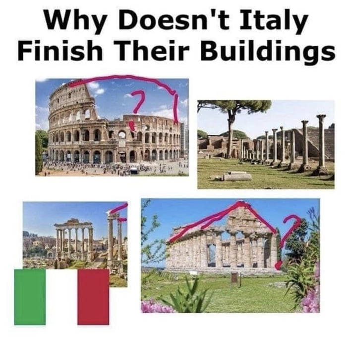 Why Doesnt Italy Finish Their Buildings kA m I