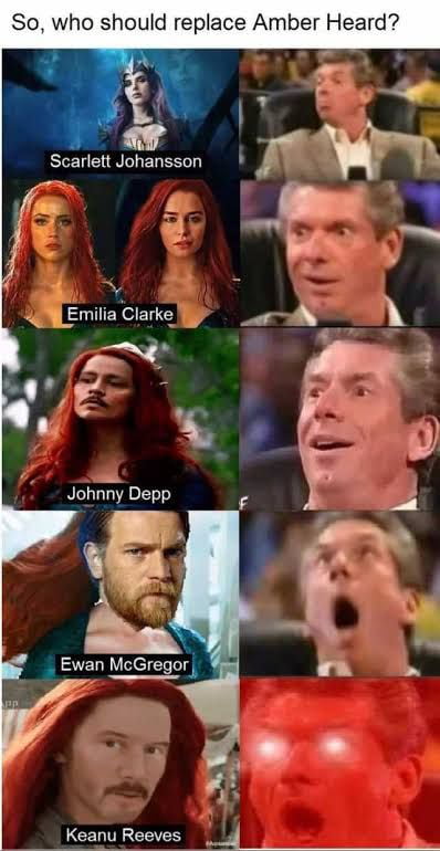 So who should replace Amber Heard e