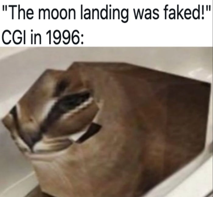 The moon landing was faked CGl in 1996