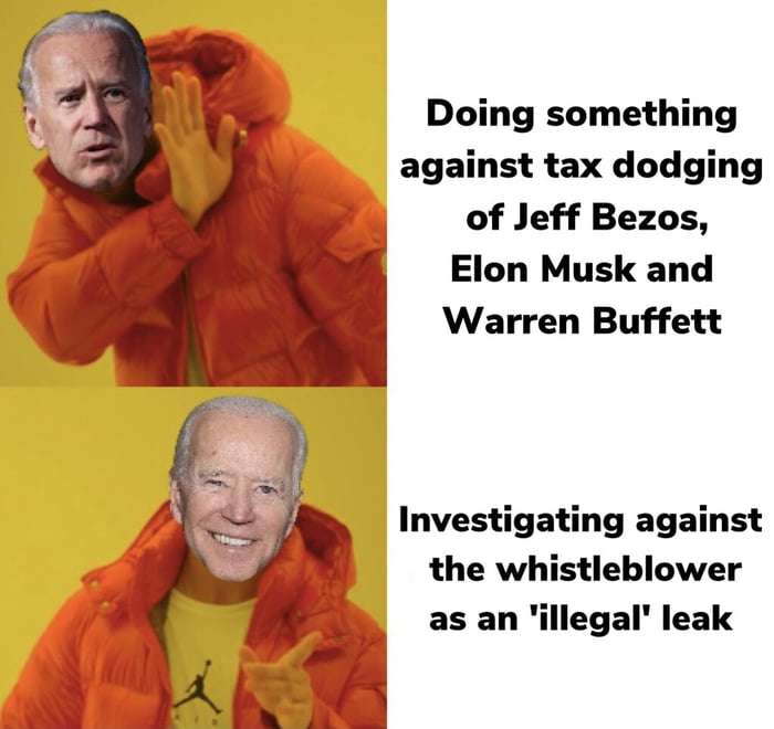 Doing something against tax dodging of Jeff Bezos Elon Musk and Warren Buffett Investigating against the whistleblower Ys j as an illegal leak