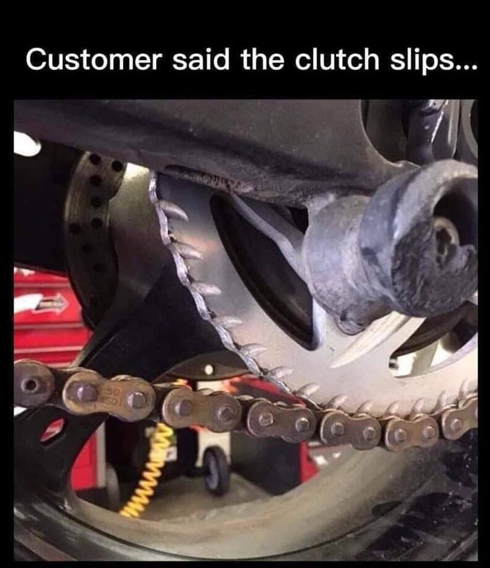 Customer said the clutch slips