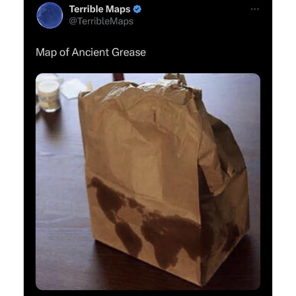 Terrible Maps Map of Ancient Grease