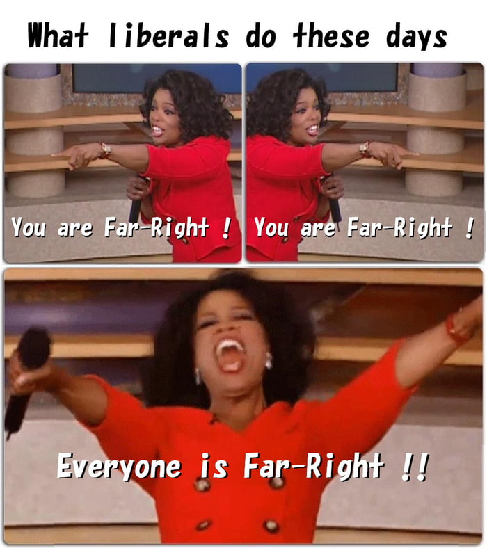 What liberals do these days You are Far R