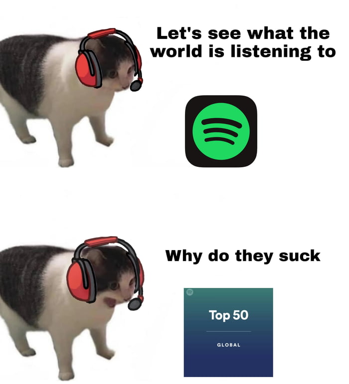Lets see what the world is listening to Why do they suck
