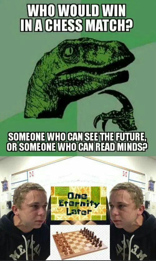 WHOWOULDWIN INAICHESS MATCH SOMEONEWHOICAN SEETHEFUTURE ORSOMEONEWHOCAN READMINDS2