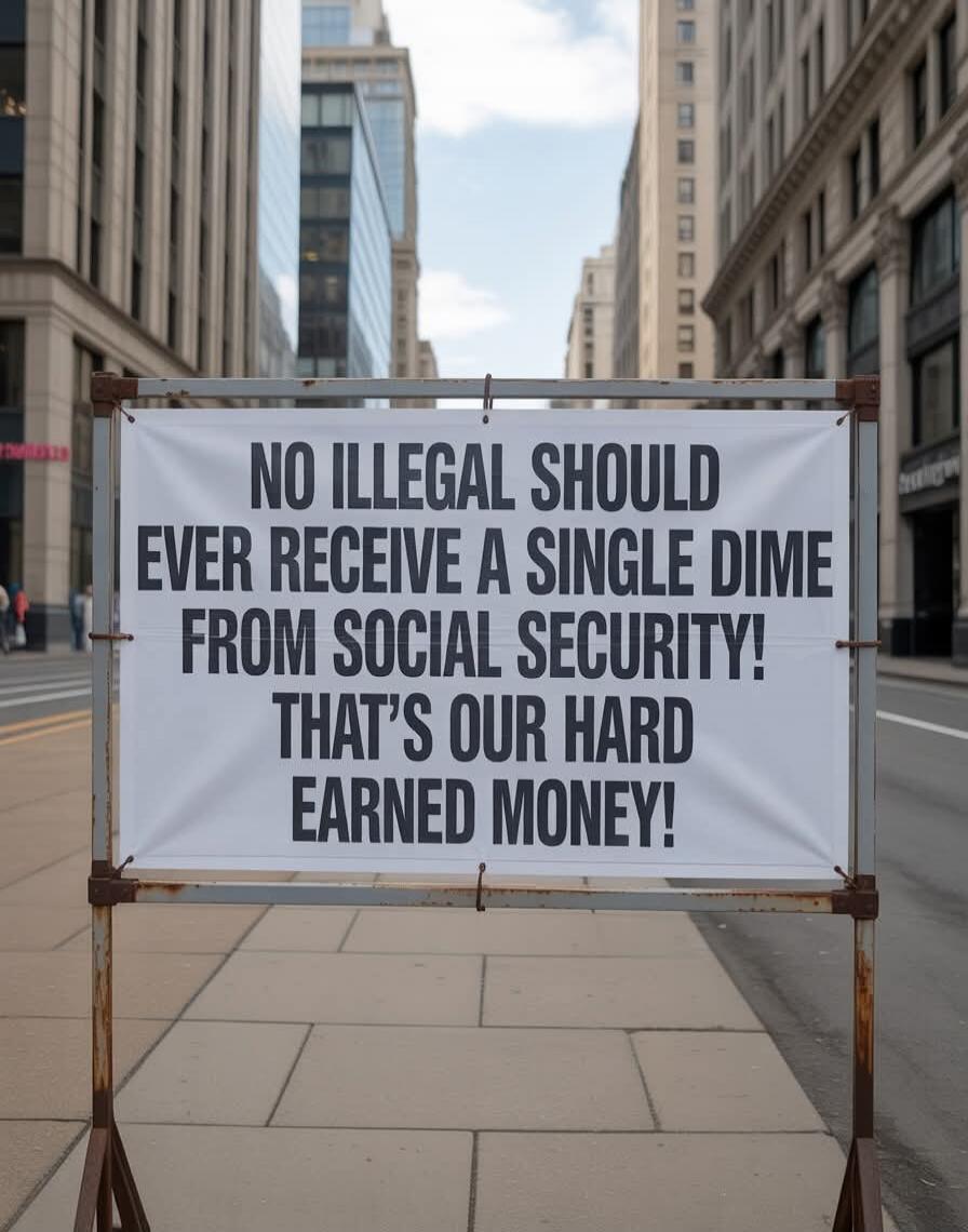 NO ILLEGAL SHOULD EVER RECEIVE A SINGLE DIME FROM SOCIAL SECURITY! THAT'S OUR HARD EARNED MONEY!