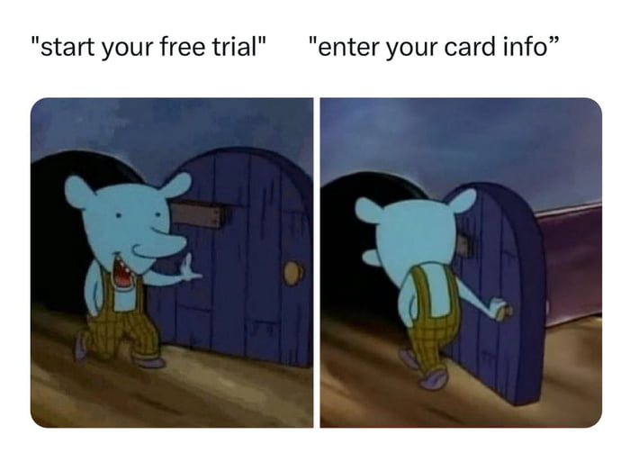 start your free trial enter your card info