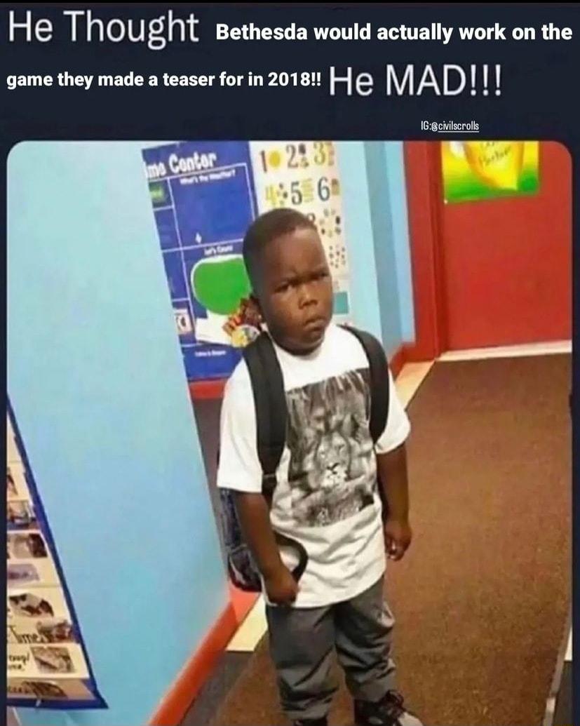 He ThOUght Bethesda would actually work on the game they made a teaser forin 20181 H A