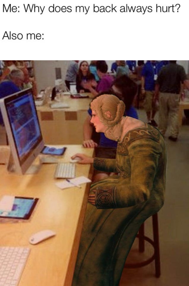 Me Why does my back always hurt Also me