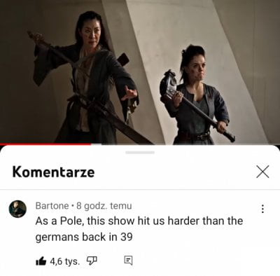 Komentarze 3artone 8 godz temu As a Pole this show hit s harder than the germans back in 39 e 46 tys P