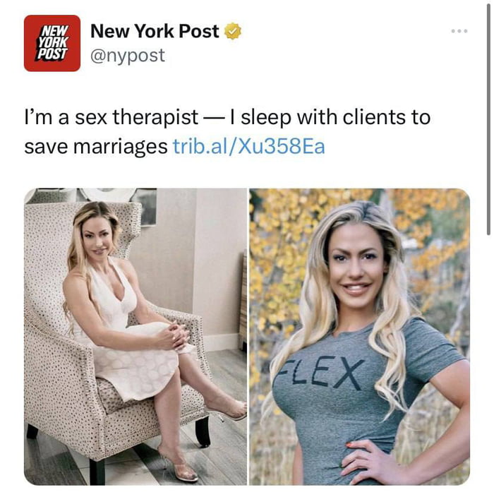 New York Post nypost Im a sex therapist sleep with clients to save marriages tribalXu358Ea