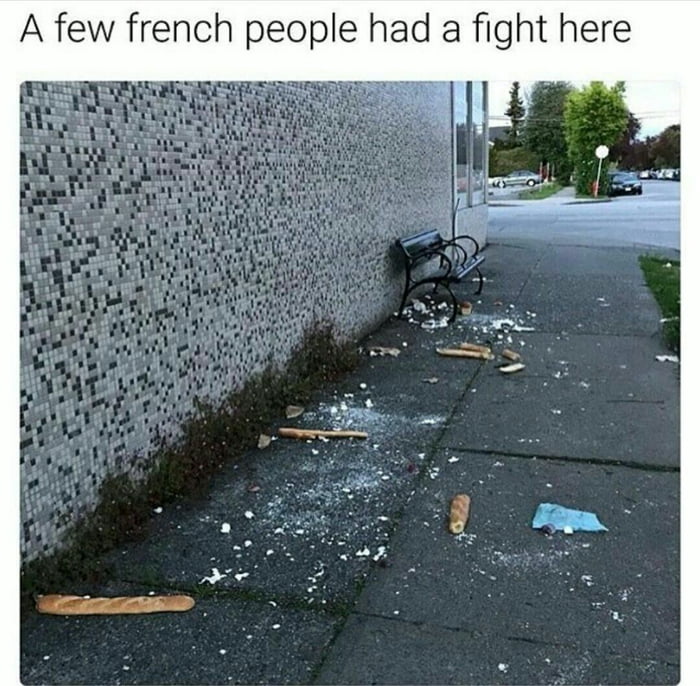 A few french people had a fight here