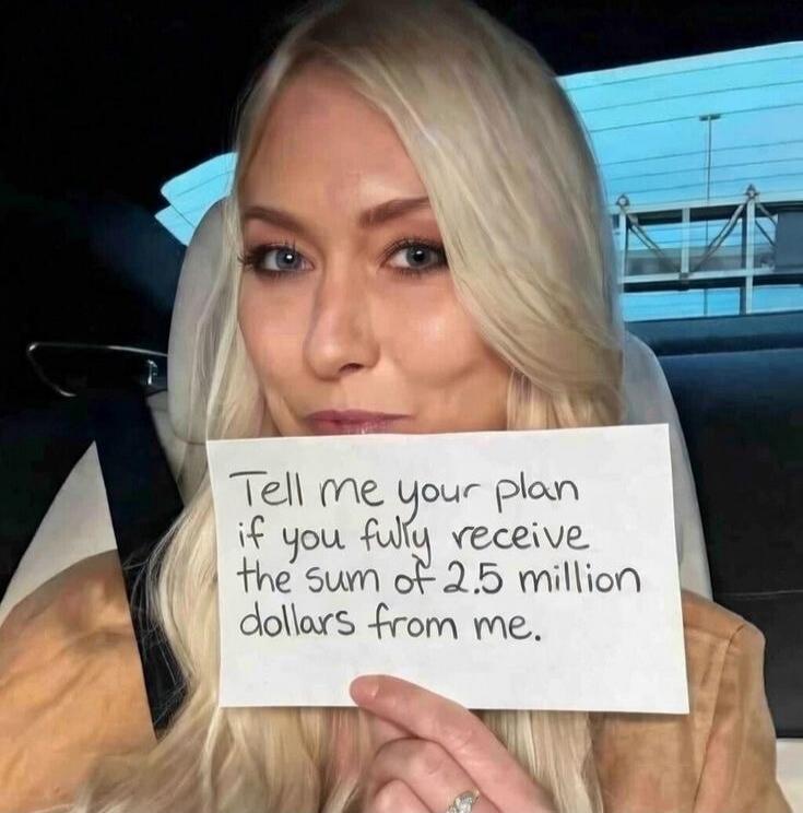 Tell me your plan if you fully receive the sum of 2.5 million dollars from me.