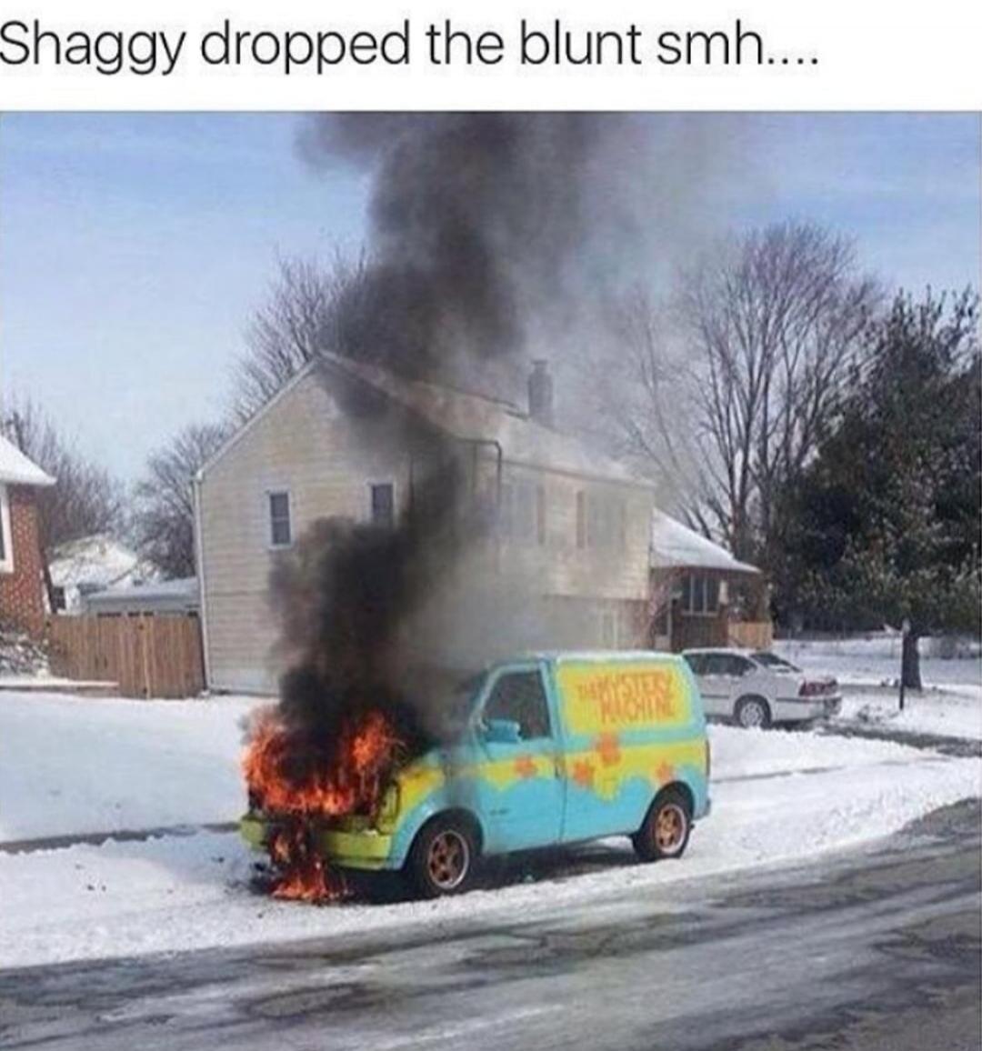 Shaggy dropped the blunt smh....
