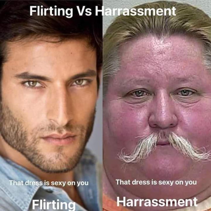 Flirting Vs That dress is sexy on you Harrassmentgg