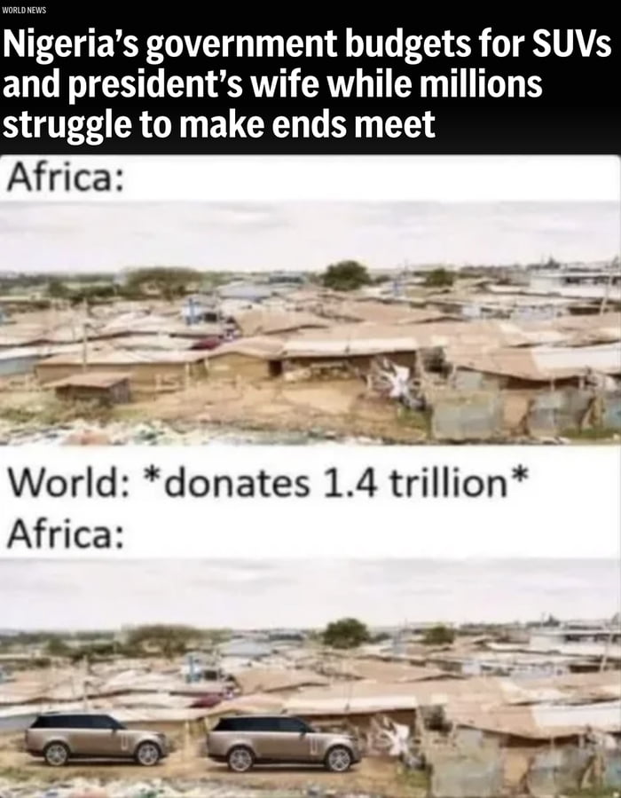 EEERE G T LT LS T NV and presidents wife while millions struggle to make ends meet Africa
