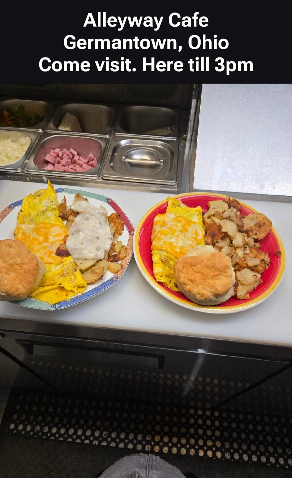Alleway Cafe Germantown, Ohio Come visit. Here till 3pm