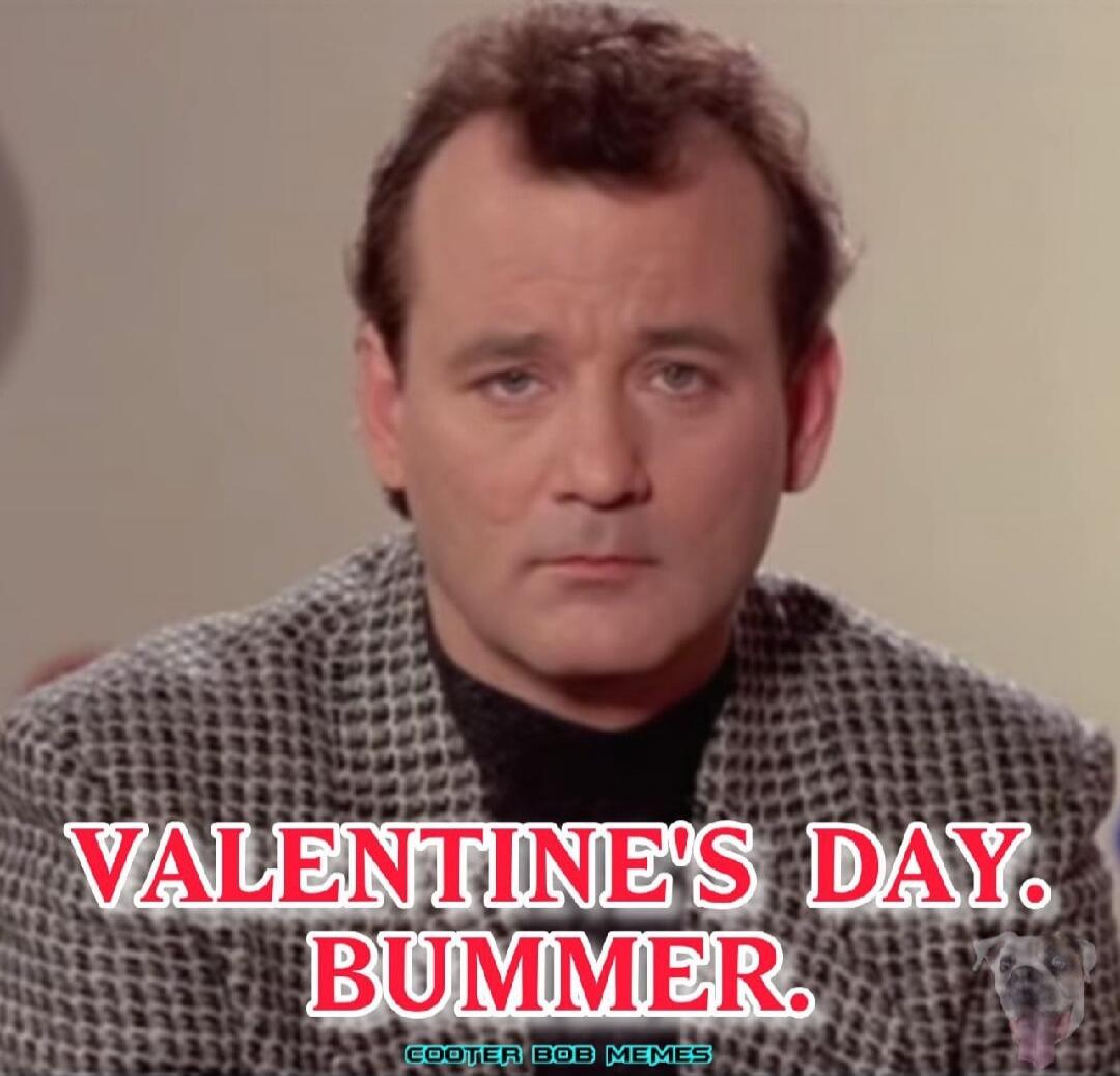 VALENTINE'S DAY. BUMMER.