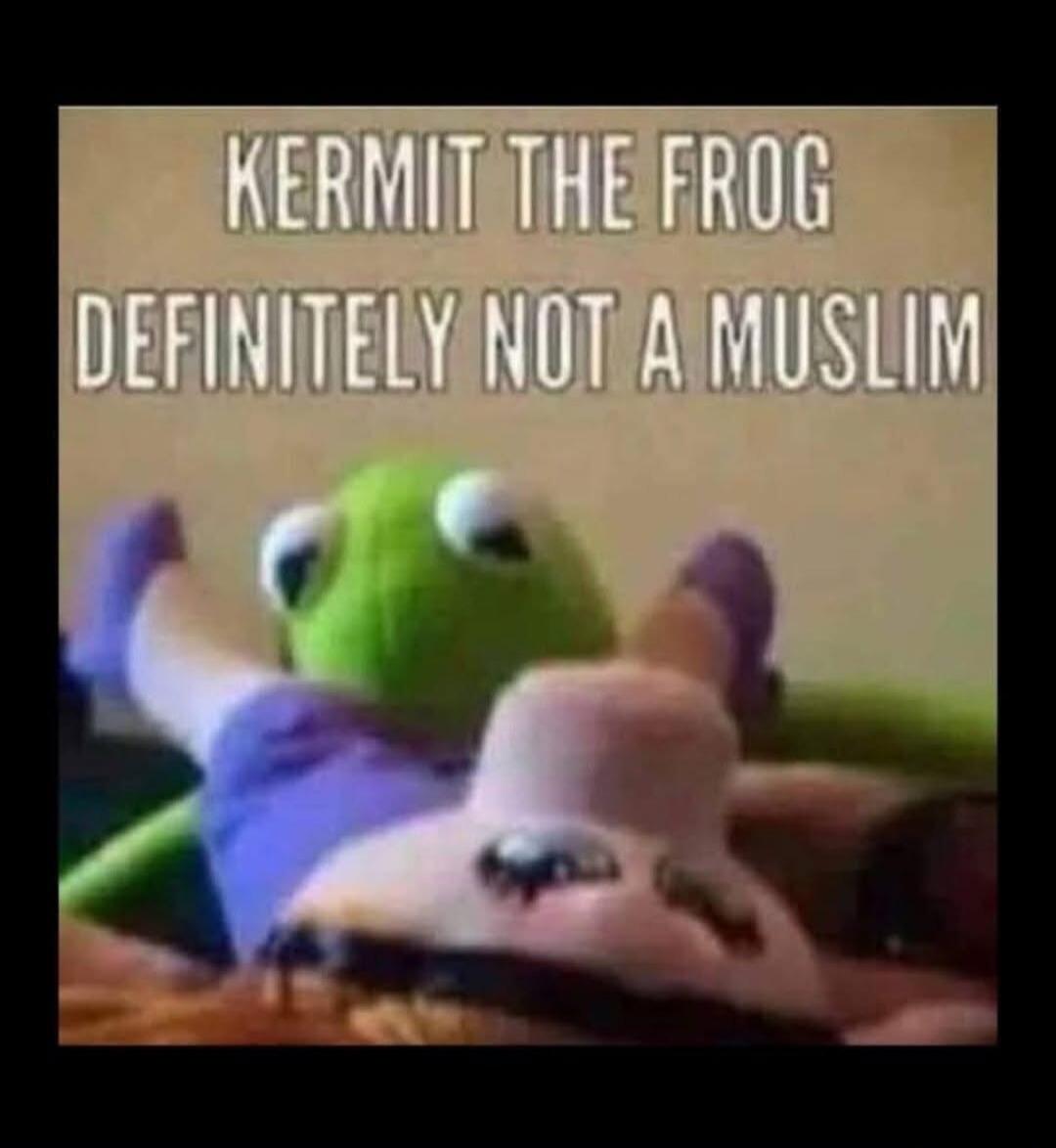 Kermit the Frog definitely not a Muslim