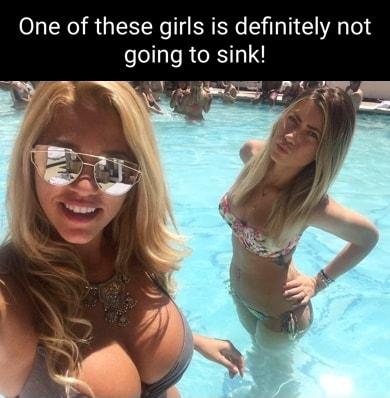 One of these girls is definitely not going to sink I A TR RS e