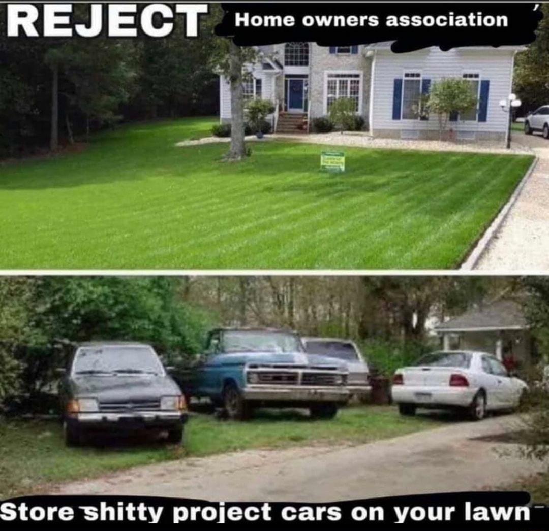 1 J o B uocminn y Store shitty project cars on your lawn
