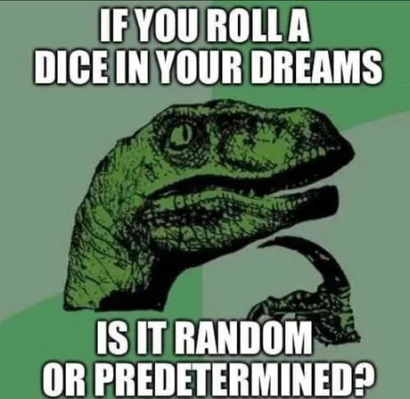 IEYOUROLLA HALNOLTH0 TR IS ITRANDOM OR PREDETERMINED