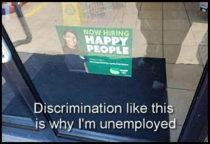 Discrimination like thif SV Ay unemploye
