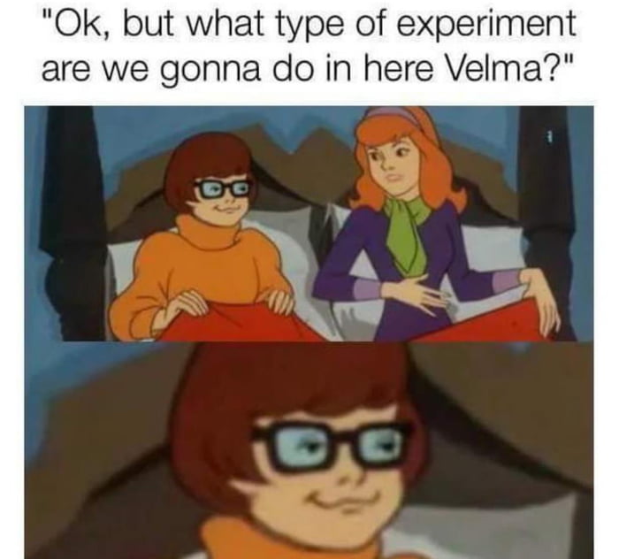 Ok but what type of experiment are we gonna do in here Velma