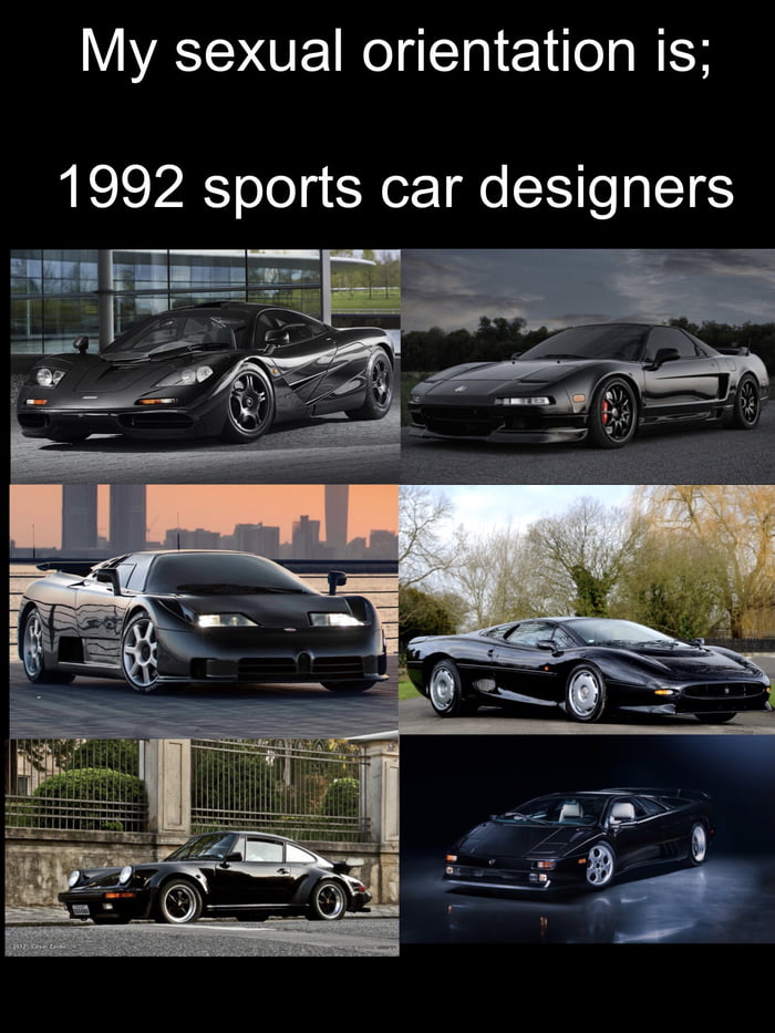 My sexual orientation is 1992 sports car deSgners