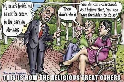 7 You do not undarstand As believe that You also I dont do it Nare forbidden to do so Yflf r 3 l N R s WS THISSHOWITHERELIGIOUS T forbid me o toeat i cram V3 inthpark