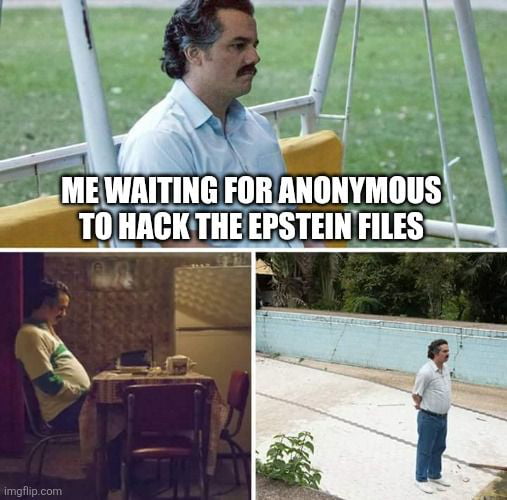 ME WAITING FOR ANONYMOUS TO HACK THE EPSTEIN FILES