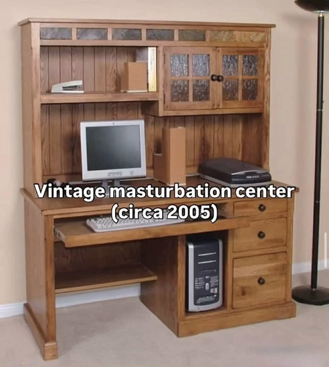 Vintage masturbation center (circa 2005)