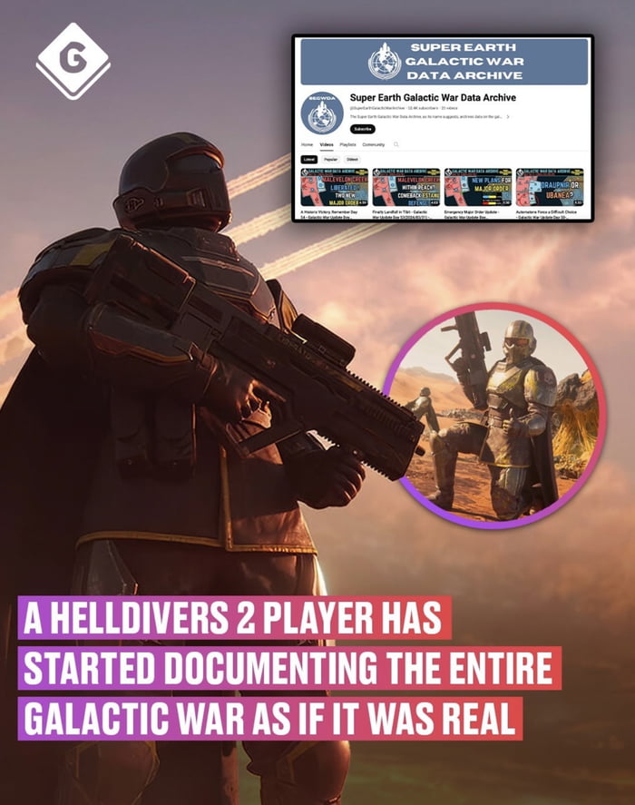 AHELLDIVERS 2 PLAYER HAS STARTED DOCUMENTING THE ENTIRE GALACTIC WAR AS IF IT WAS REAL