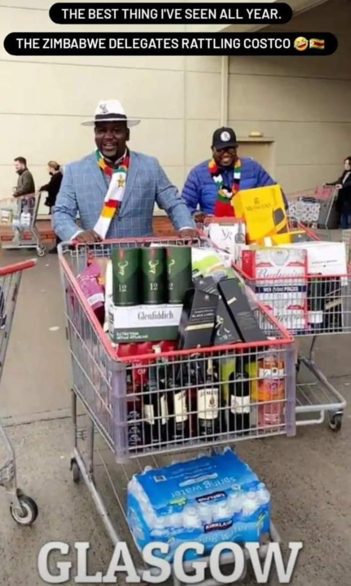 THE BEST THING IVE SEEN ALL YEAR THE ZIMBABWE DELEGATES RATTLING COSTCO