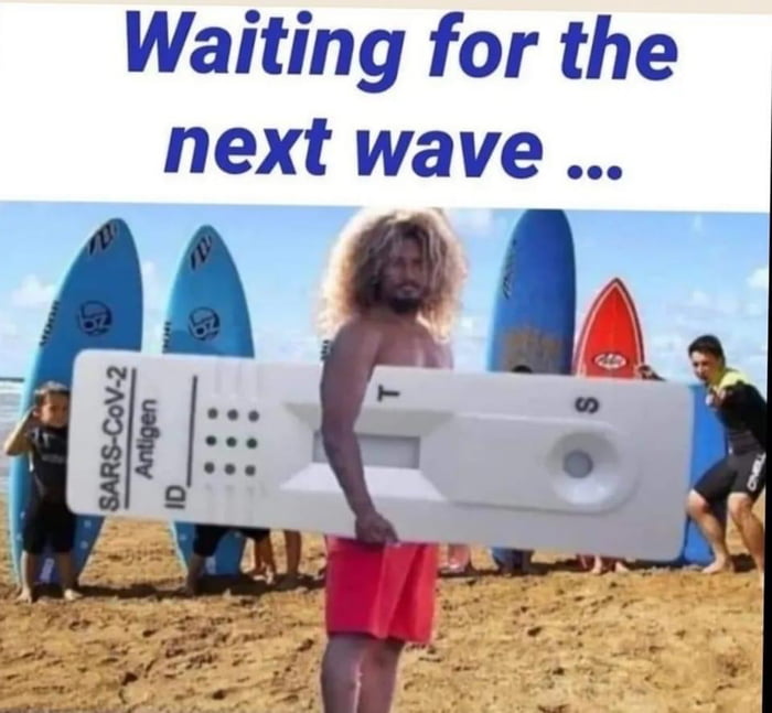 Waiting for the next wave