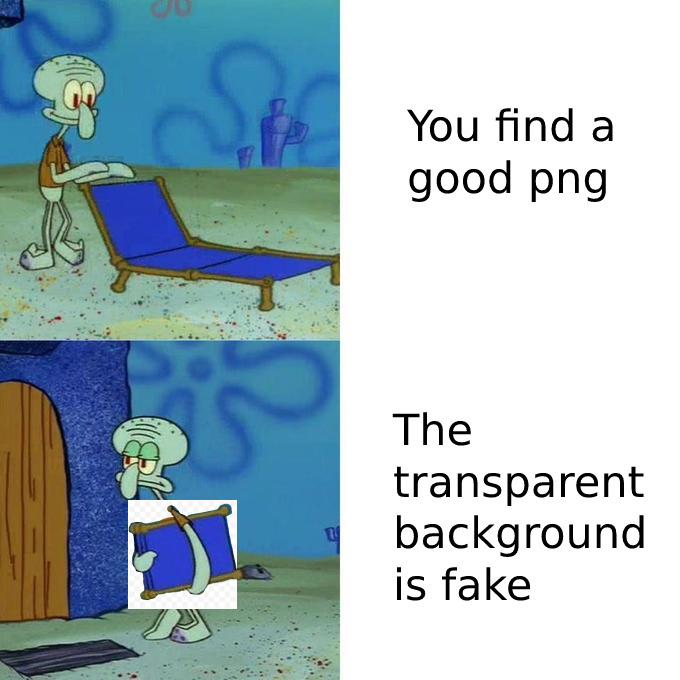 You find a good png The transparent background is fake