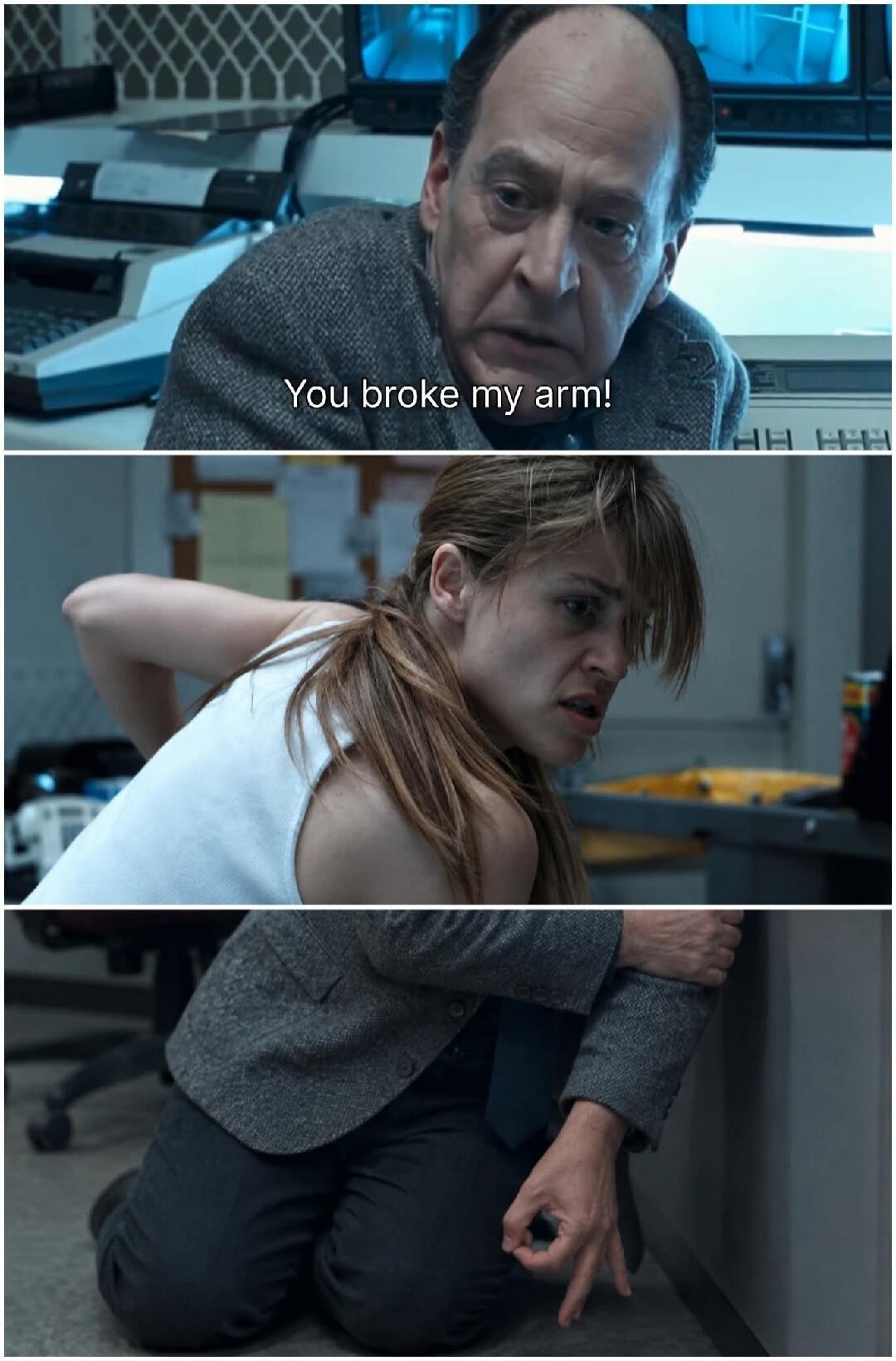 You broke my arm!
