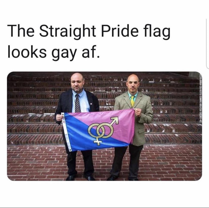 The Straight Pride flag looks gay af