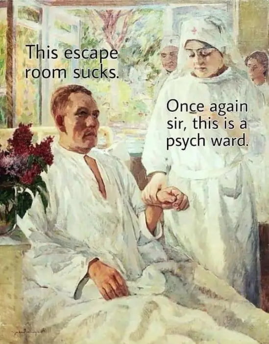 ThIS esca v i a rdom suc ST Once again sir thisis a psych ward
